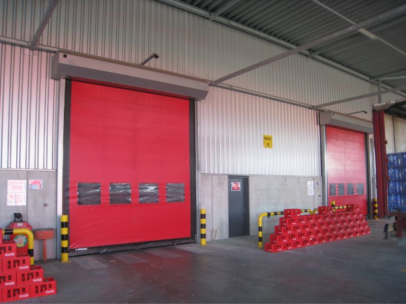 Porte rapide pour l'industrie agroalimentaire Coca Cola